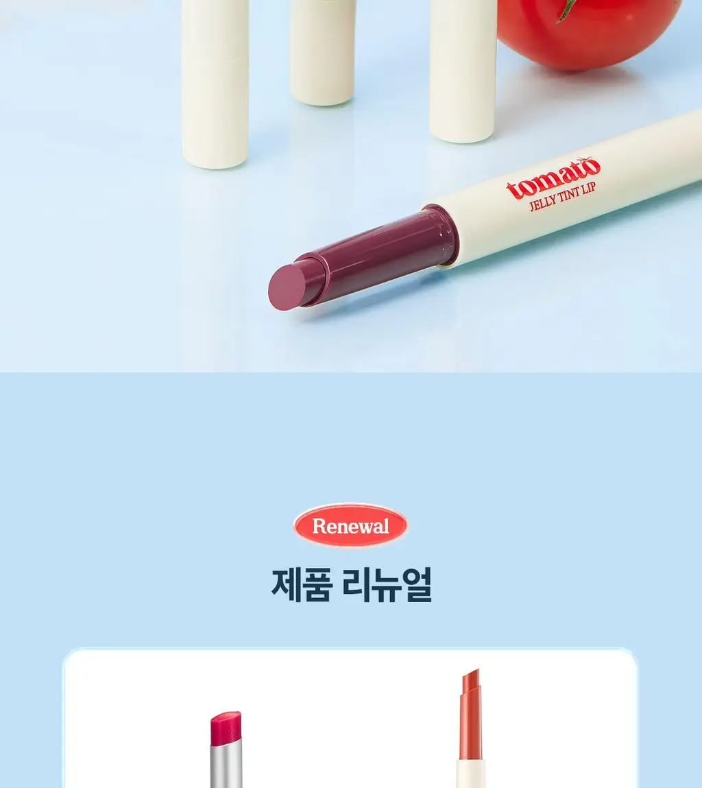 [리뉴얼/탱글과즙광] 스킨푸드 토마토 젤리 틴트 립 1.7g 4Colors 상세페이지 2